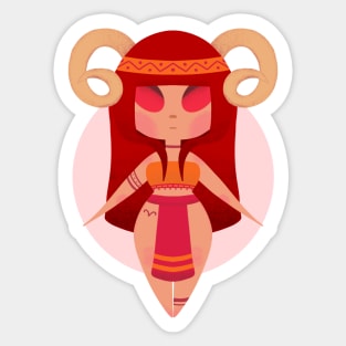 Aries Horoscope Sticker